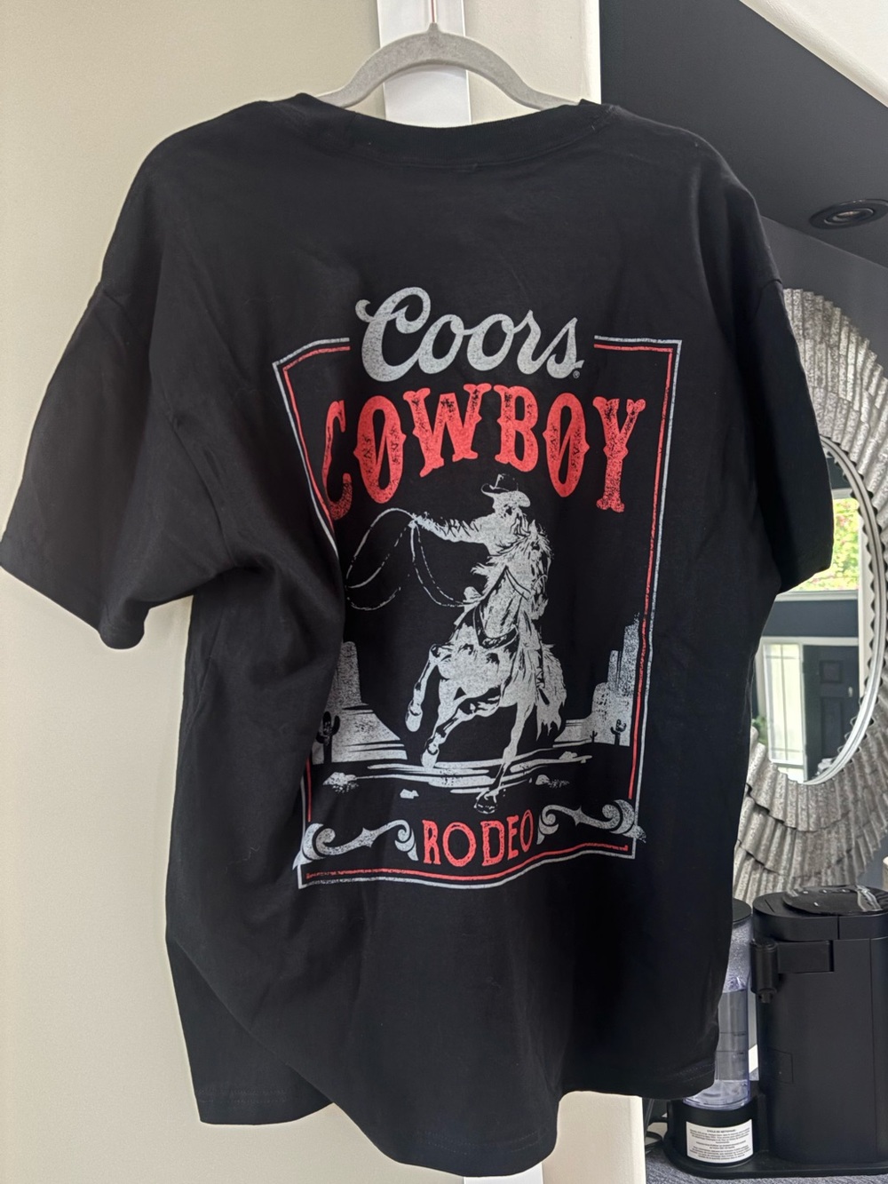 Coors Cowboy Rodeo Graphic Tee - Black